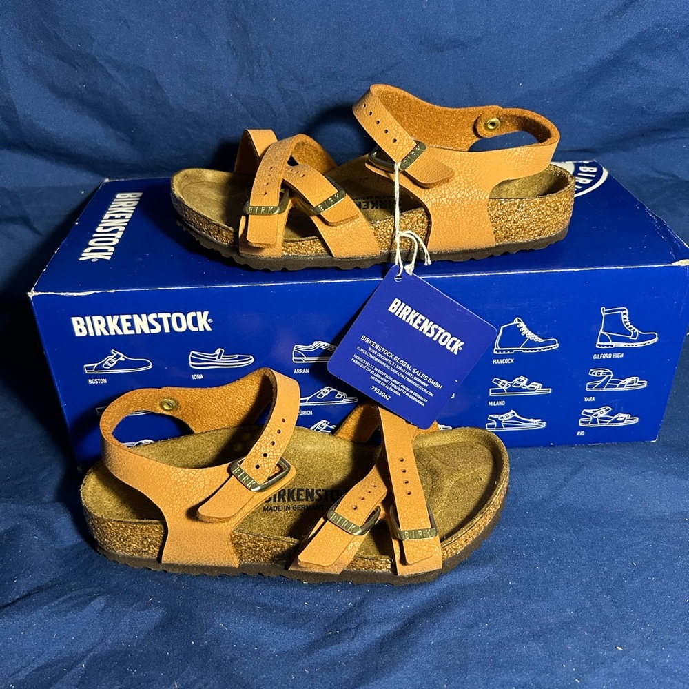 Birkenstock- Kumba, Grained Pecan, 12 kids sw